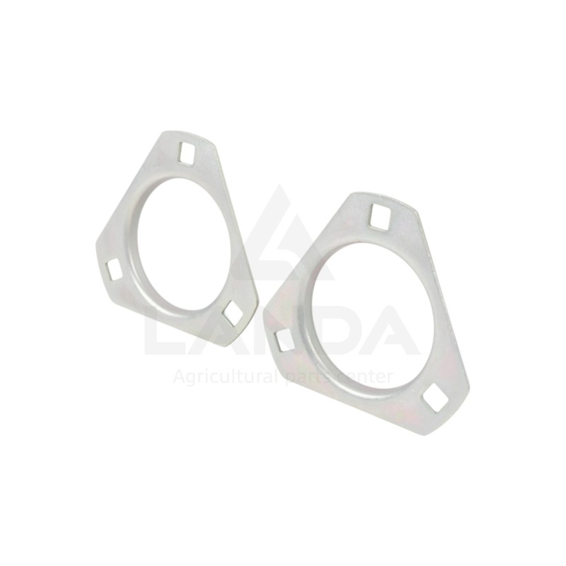 SET OF 2 TRIANGULAR FLANGE BEARING HOUSINGS (WITHOUT GREASE NIPPLE)