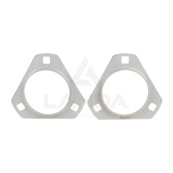 SET OF 2 TRIANGULAR FLANGE BEARING HOUSINGS (WITHOUT GREASE NIPPLE)
