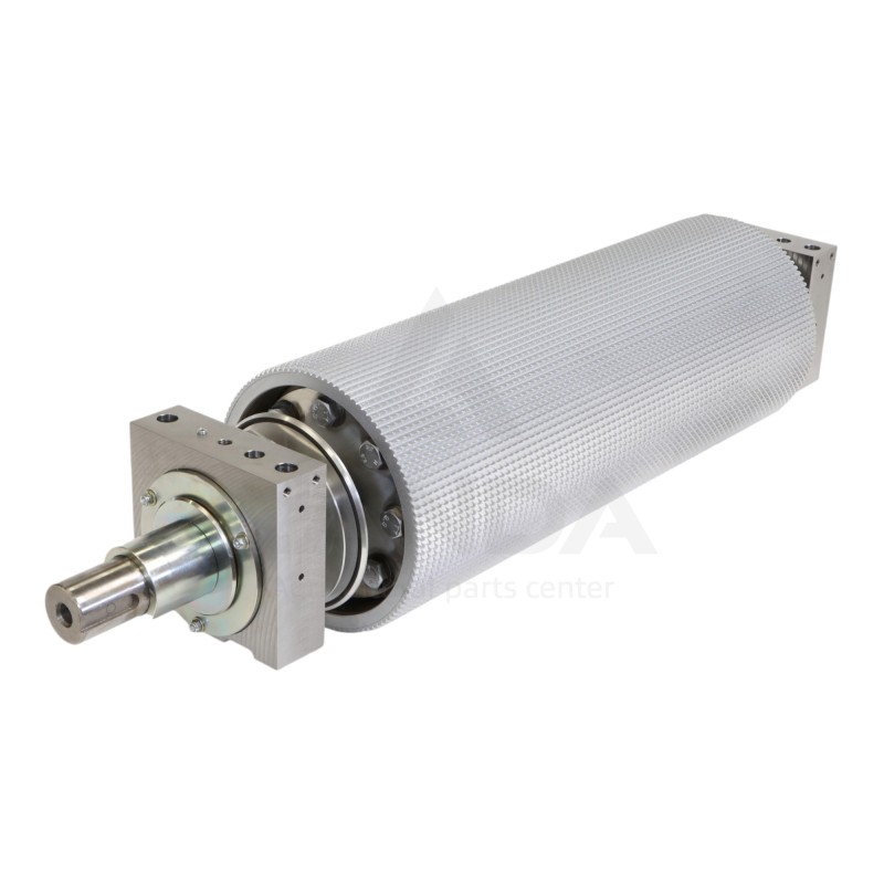 RODILLO CROMO MAIZ CRACKER DELANTERO COMPLETO ESTRIADO "SCHREDLAGE" 100 PUAS, 250 MM