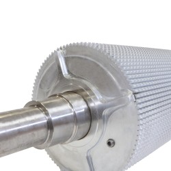 FRONT CORN CRACKER ROLLER "SCHREDLAGE" 95 TOOTH (CHROME PLATED)