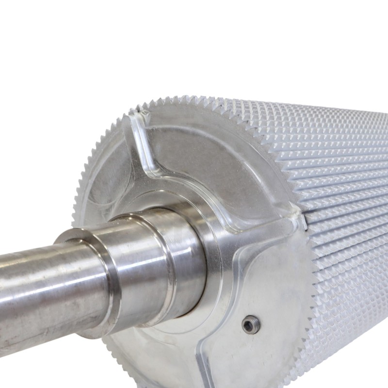 ROULEAU ECLATEUR AVANT X-CRACKER 95 DENTS (Chrome, Diam 196mm, monte avec arbre - sans palier)