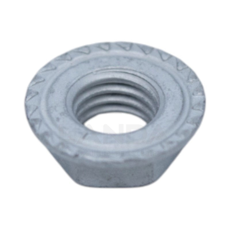 ECROU A EMBASE CRANTEE M12