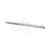 BARRETTE CRANTÉE INOX (Lg768mm, 8 trous)
