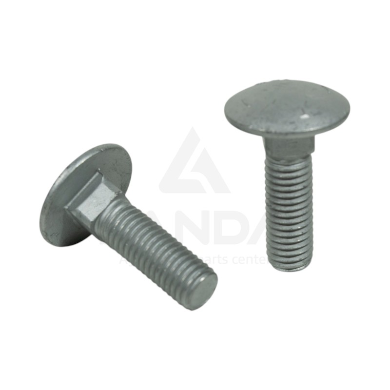 VIS TETE BOMBEE COLLET CARRE M12X40