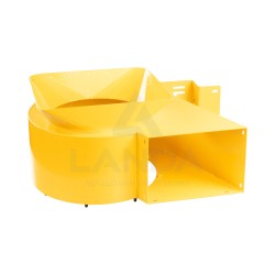 CARTER HOTTE ASPIRATEUR DROIT ACIER