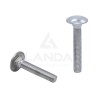 VIS TETE BOMBEE COLLET CARRE (M8X50) – INOX
