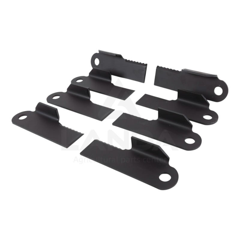 SET OF 8 FOLDED KNIVES COATED (4 RIGHT + 4 LEFT)