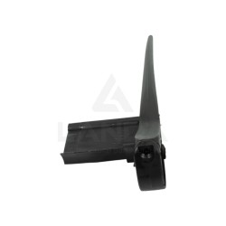 KIT DE 10 DENTS DE RABATTEUR PLASTIQUE AVEC PLAT A GAUCHE (Visserie incluse)