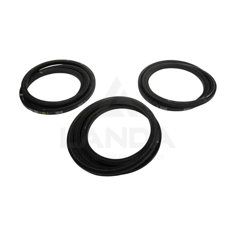 JUEGO DE 3 CORREAS HEXAGONALES