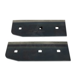 JEU DE 2 PALES DE SOUFFLERIE LISSES DROITES