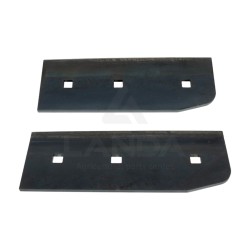 JEU DE 2 PALES DE SOUFFLERIE LISSES DROITES