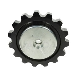 PIGNON TENDEUR COMPLET ACIER 15 DENTS (bagues et roulements inclus)