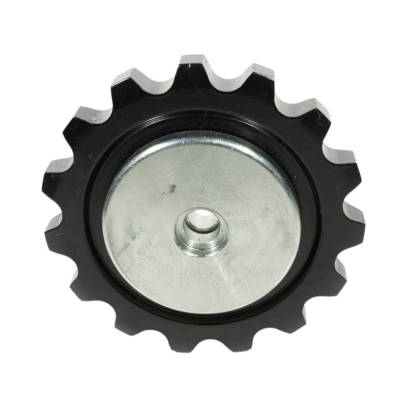 PIGNON TENDEUR COMPLET ACIER 15 DENTS (bagues et roulements inclus)