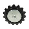 PIGNON TENDEUR COMPLET ACIER 15 DENTS (bagues et roulements inclus)