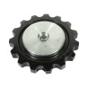 PIGNON TENDEUR COMPLET ACIER 15 DENTS (bagues et roulements inclus)
