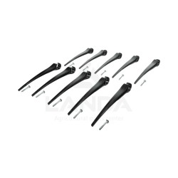 KIT DE 10 DENTS DE RABATTEUR PLASTIQUE (Visserie incluse)