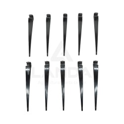 KIT DE 10 DENTS DE RABATTEUR PLASTIQUE (Visserie incluse)