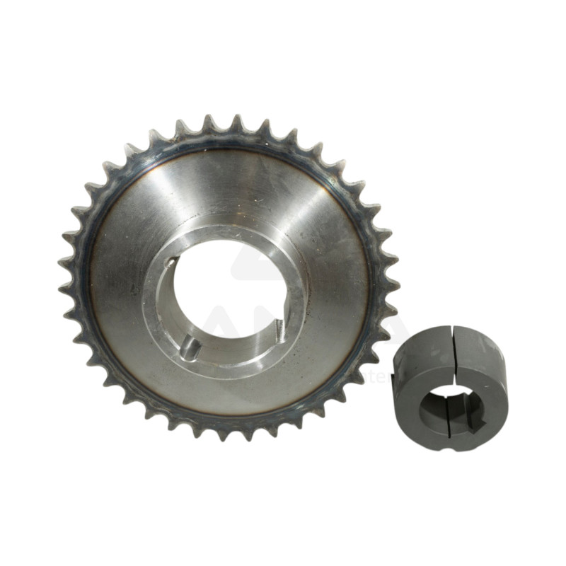 PIGNON 38 dents, 19.05S(3/4),Diám 45, rainure de clavette 14mm