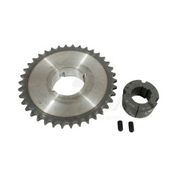 PIGNON 38 dents, 19.05S(3/4),Diám 45, rainure de clavette 14mm