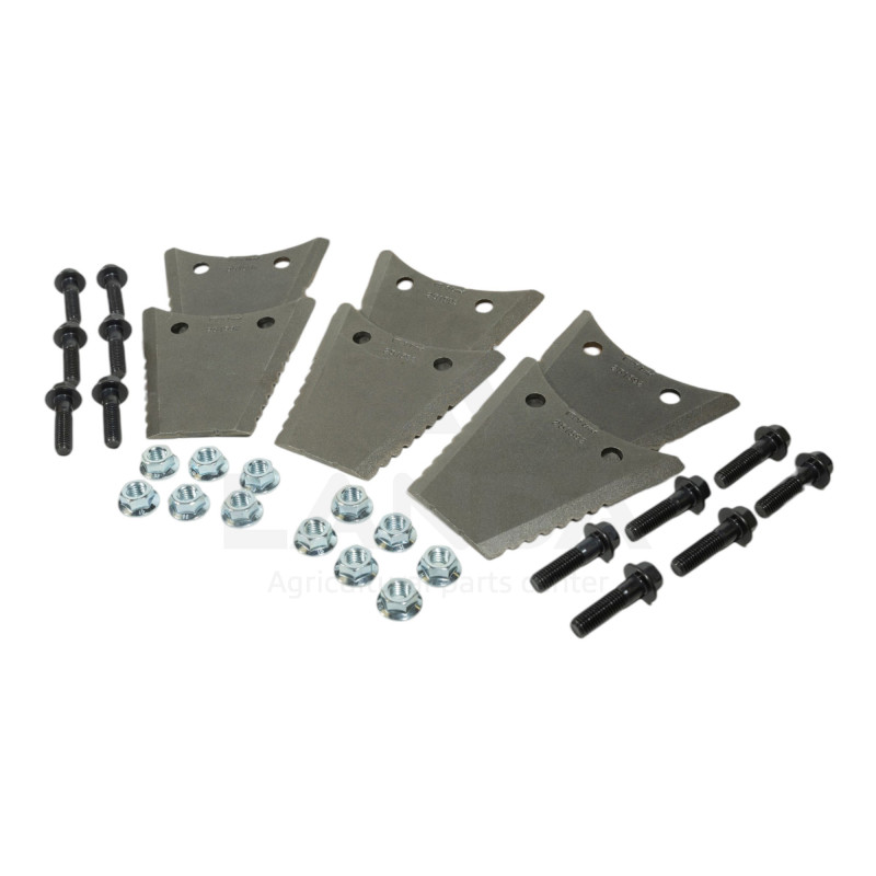 6 FIXED KNIVES KIT (WITH FASTENERS)
