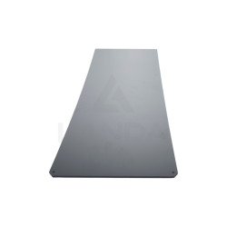 TOLE INFÉRIEURE DE GOULOTTE (Lg648mm - en acier - 4 trous de fixation)