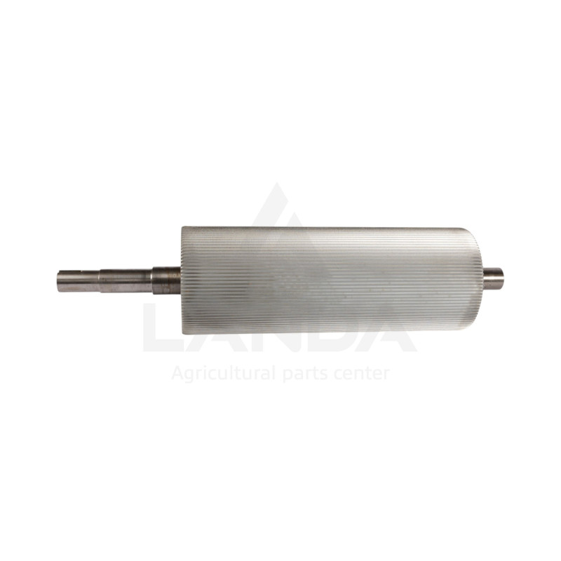 ROULEAU ÉCLATEUR AVANT MCC CLASSIC 100 DENTS (Chromé, Ø250mm, monté avec arbre - sans palier)