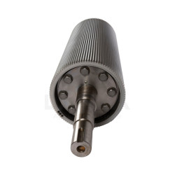 ROULEAU ÉCLATEUR AVANT MCC CLASSIC 100 DENTS (Chromé, Ø250mm, monté avec arbre - sans palier)
