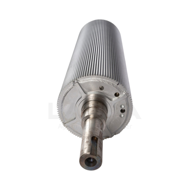 ROULEAU ÉCLATEUR AVANT MCC CLASSIC 100 DENTS (Chromé, Ø196mm, monté avec arbre - sans palier)