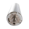 ROULEAU ÉCLATEUR AVANT MCC CLASSIC 100 DENTS (Chromé, Ø196mm, monté avec arbre - sans palier)