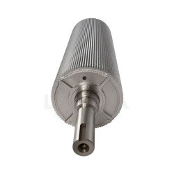 RODILLO CROMO DELANTERO MAIZ CRACKER 95 PUAS CON EJE