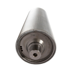 COMPLETE CORN CRACKER ROLLER 100 TOOTH (CHROME PLATED)