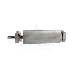 RODILLO CROMO MAIZ CRACKER DELANTERO COMPLETO ESTRIADO "SCHREDLAGE" 100 PUAS, 250 MM