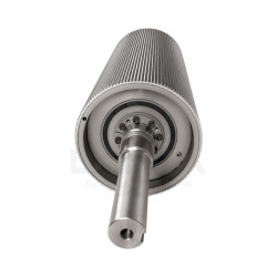REAR CORN CRACKER ROLLER 125 TOOTH (CHROME PLATED)