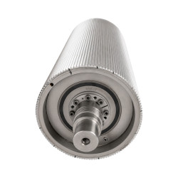 REAR CORN CRACKER ROLLER 125 TOOTH (CHROME PLATED)