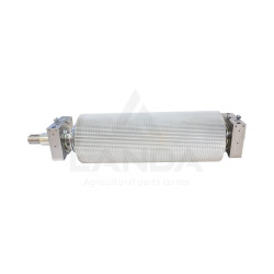 ROULEAU ÉCLATEUR AVANT COMPLET X-CRACKER DOUBLE GRAISSAGE 110 DENTS (Chromé, Ø250mm)