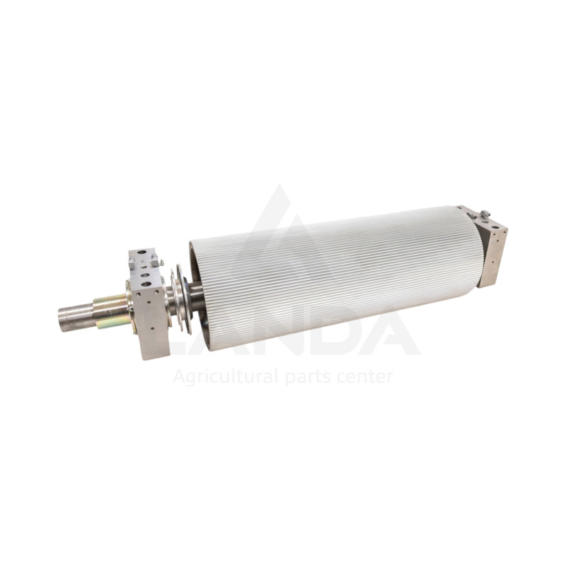 COMPLETE REAR CORN CRACKER ROLLER 125 TEETH Ø 250 DOUBLE LUBRICATION