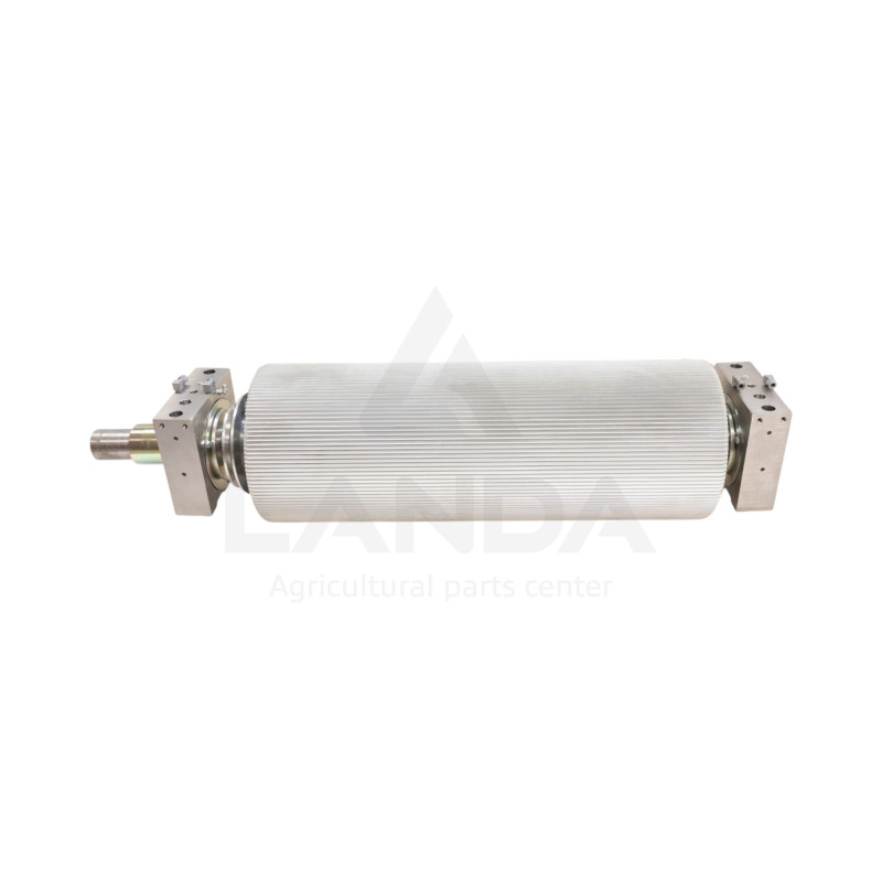 COMPLETE REAR CORN CRACKER ROLLER 125 TEETH Ø 250 DOUBLE LUBRICATION