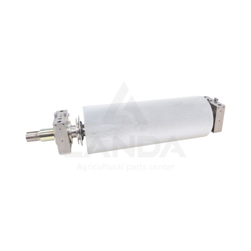 COMPLETE FRONT CORN CRACKER ROLLER 125 TEETH Ø 250 DOUBLE LUBRICATION