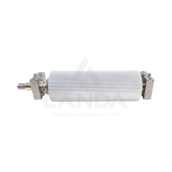 COMPLETE FRONT CORN CRACKER ROLLER 125 TEETH Ø 250 DOUBLE LUBRICATION