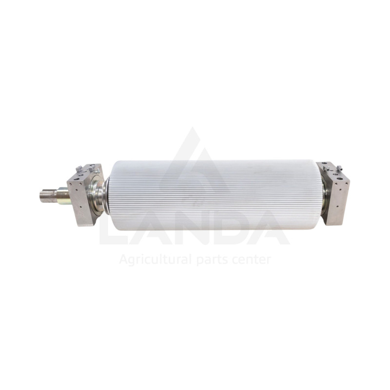 COMPLETE FRONT CORN CRACKER ROLLER 125 TEETH Ø 250 DOUBLE LUBRICATION