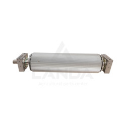COMPLETE FRONT CORN CRACKER ROLLER 100 TOOTH (CHROME PLATED)