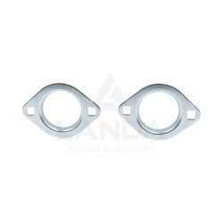 SET OF 2 OVAL FLANGE BEARING HOUSINGS (WITH GREASE NIPPLE)