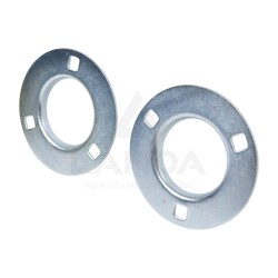 SET OF 2 OVAL FLANGE BEARING HOUSINGS (WITHOUT GREASE NIPPLE)