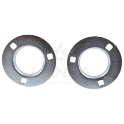 SET OF 2 OVAL FLANGE BEARING HOUSINGS (WITHOUT GREASE NIPPLE)