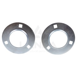SET OF 2 OVAL FLANGE BEARING HOUSINGS (WITHOUT GREASE NIPPLE)