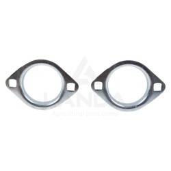 SET OF 2 OVAL FLANGE BEARING HOUSINGS (WITH GREASE NIPPLE)