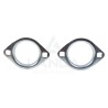 SET OF 2 OVAL FLANGE BEARING HOUSINGS (WITH GREASE NIPPLE)