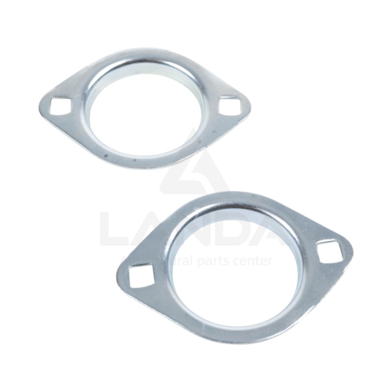 SET OF 2 OVAL FLANGE BEARING HOUSINGS (WITH GREASE NIPPLE)