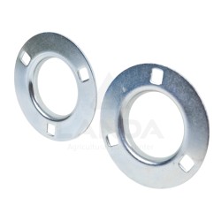 SET OF 2 OVAL FLANGE BEARING HOUSINGS (WITHOUT GREASE NIPPLE)