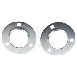 SET OF 2 OVAL FLANGE BEARING HOUSINGS (WITHOUT GREASE NIPPLE)